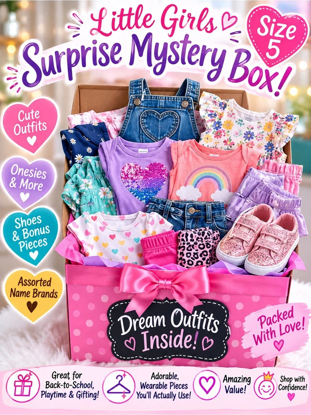 Surprise Mystery Box - Girls Size 5 Assorted Outfits